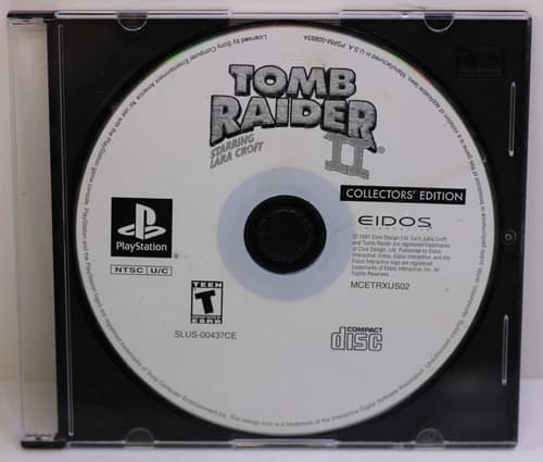 Tomb Raider II 2 Collector's Edition (Sony PlayStation 1, 1997) PS1 Disc Only