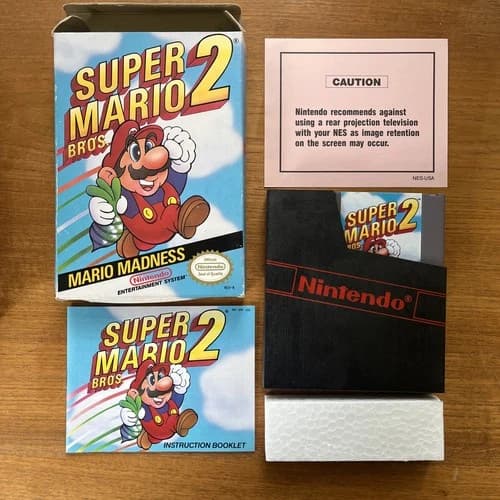 Super Mario Bros. 2 NES - Complete - All Original