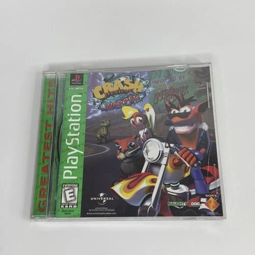 Crash Bandicoot Warped PlayStation PS1 Greatest Hits CIB Complete Tested