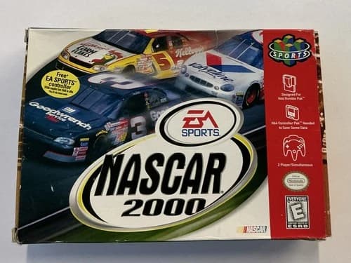 Nascar 2000 Nintendo 64 N64 Complete Tested -- S2G --