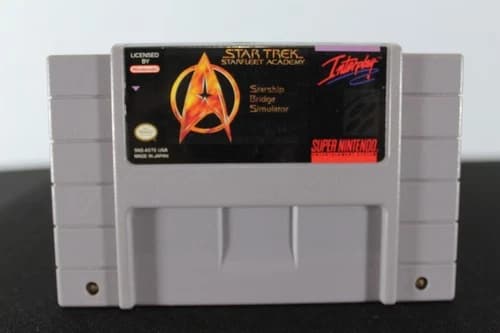 Super Nintendo (SNES) Star Trek: Starfleet Academy Starship Bridge Simulator