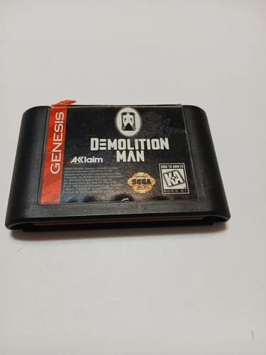 Sega Genesis Demolition Man Authentic Game Cartridge