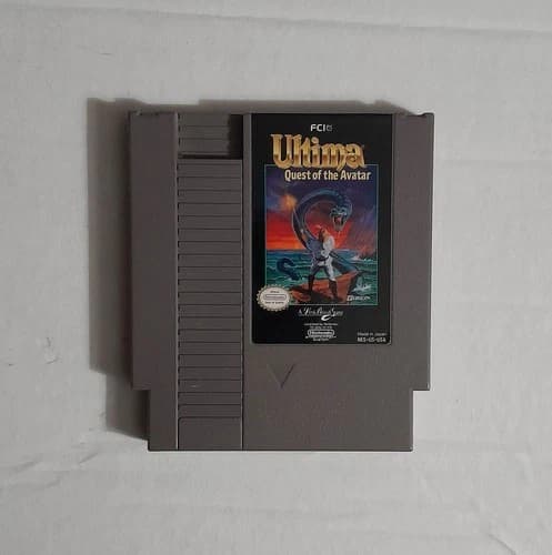 Ultima Quest of The Avatar NES Nintendo Game 1990 Tested
