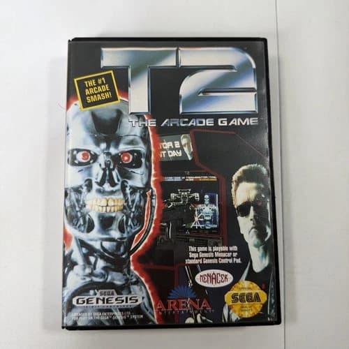 T2: The Arcade Game (Sega Genesis, 1992) CIB Manual Tested