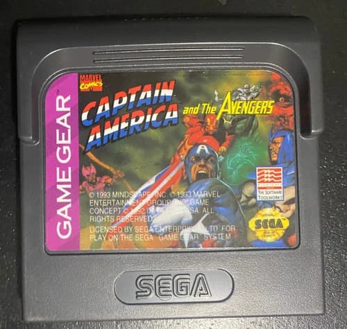 Captain America and The Avengers - Sega Game Gear - Mindscape - Good Condition