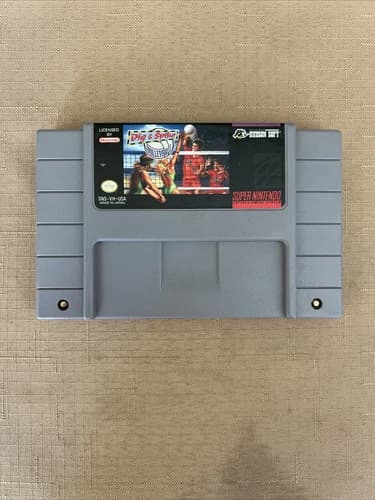 Dig & Spike Volleyball (Super Nintendo Entertainment System, 1991) SNES Tested