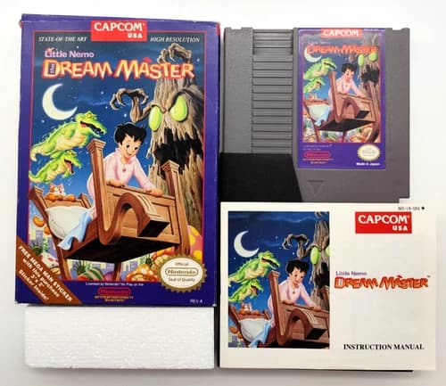 Little Nemo: The Dream Master (Nintendo NES, 1990) COMPLETE CIB Authentic Tested