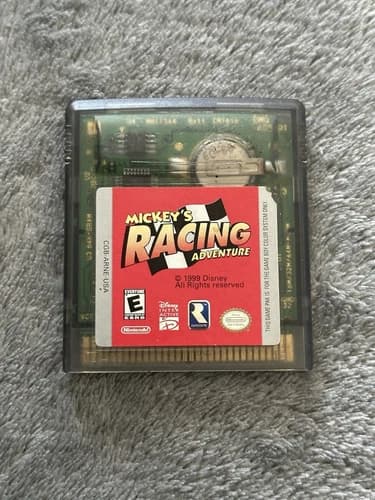 Mickey's Racing Adventure (Nintendo Game Boy Color, 1999) GBC TESTED