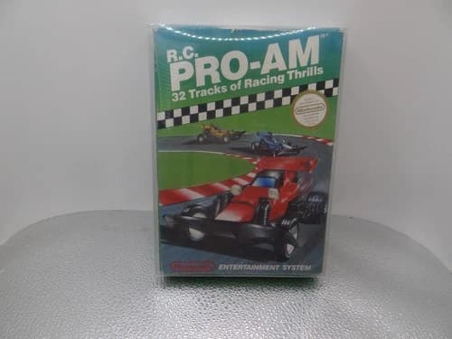 R.C. Pro-Am (Nintendo Entertainment System, 1988) CIB WITH PROTECTOR