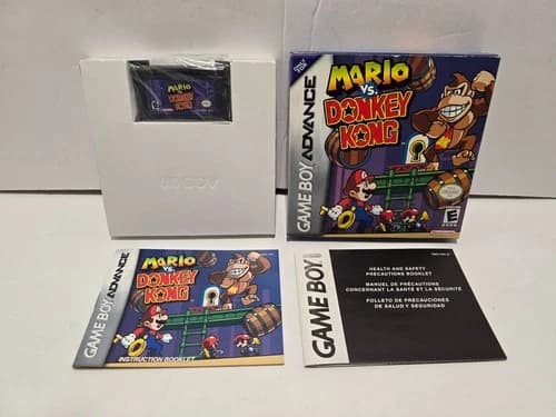Mario vs Donkey Kong Nintendo Game Boy Advance GBA Complete in Box CIB