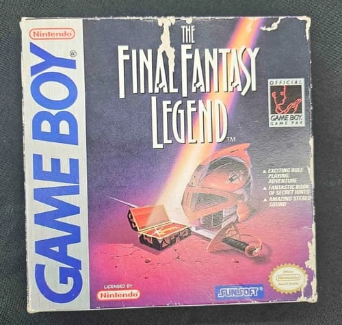 The Final Fantasy Legend (Nintendo GameBoy, 1990) Complete CIB [Missing Map]