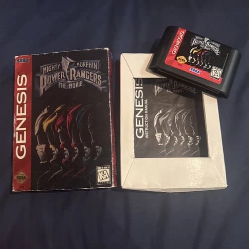 Mighty Morphin Power Rangers: The Movie (Sega Genesis, 1995) Original Full CIB