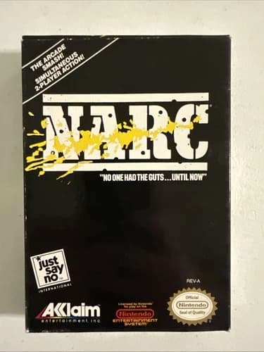 NARC (Nintendo Entertainment System, 1990), CIB, Great Condition! Tested/Works!