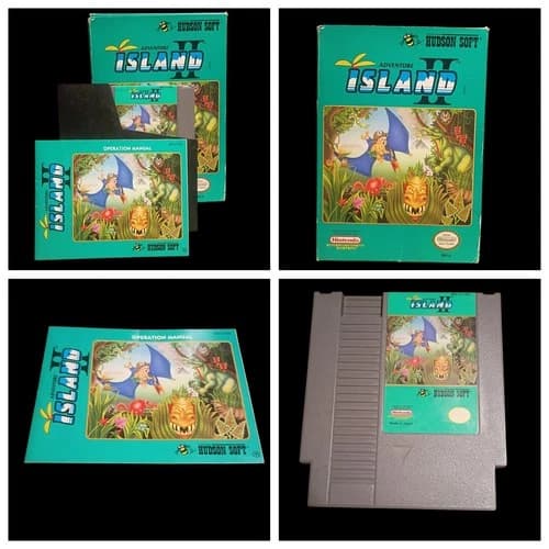 Adventure Island II (Nintendo NES, 1991) CIB Tested Plays