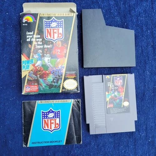 NFL Football Ninento NES Complete in Box CIB