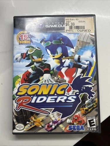 Sonic Riders Nintendo Gamecube 2006 Complete In Box Manual Game Case Tested Work