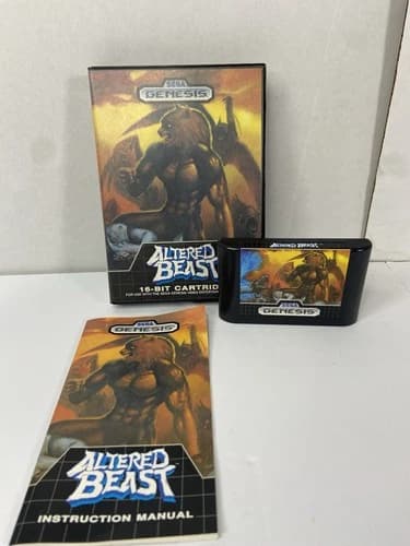 Altered Beast Sega Genesis Complete CIB Cleaned & Tested Authentic