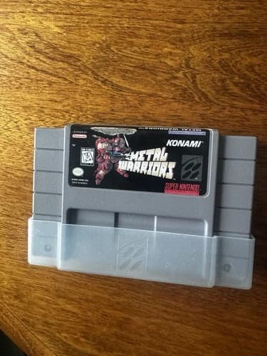 Metal Warriors 1995 SNES Authentic Cartridge Tested Konami Rare Super Nintendo