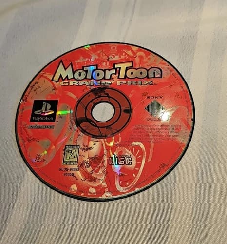 Motor Toon Grand Prix (Sony PlayStation 1, 1996) PS1 disc only scratches