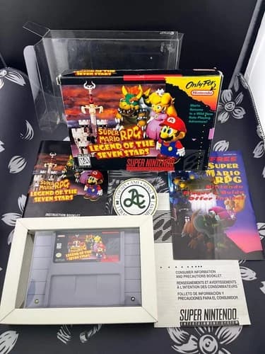 Super Mario RPG: Legend of the Seven Stars (Super Nintendo SNES) Complete CIB