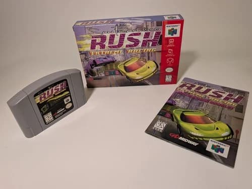 San Francisco Rush Extreme Racing - Nintendo 74 N64 - CIB -Authentic, Tested