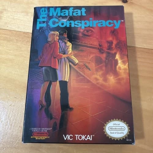 The Mafat Conspiracy NES Nintendo Complete CIB! GREAT Condition! Rare!