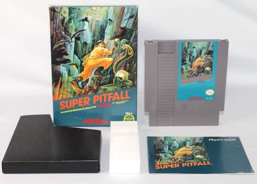 Super Pitfall NES Nintendo Complete CIB! Authentic! Good Condition! NICE!