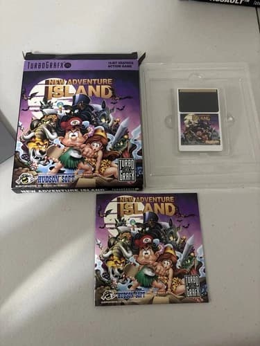 USED - TURBOGRAFX 16 - New Adventure Island (TurboGrafx-16, 1992) CIB