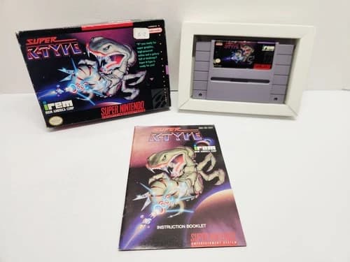 Super R-Type Super Nintendo SNES Complete In Box CIB Authentic Tested