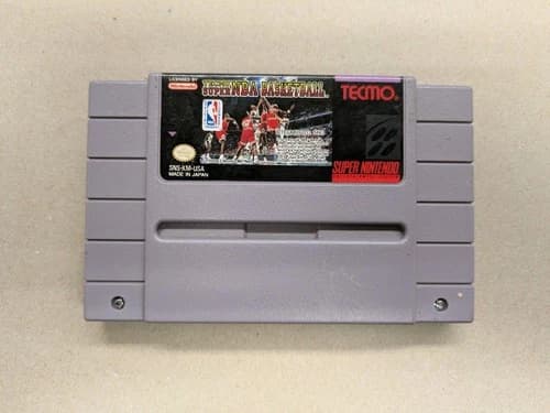 Tecmo Super NBA Basketball Super Nintendo 1993 SNES
