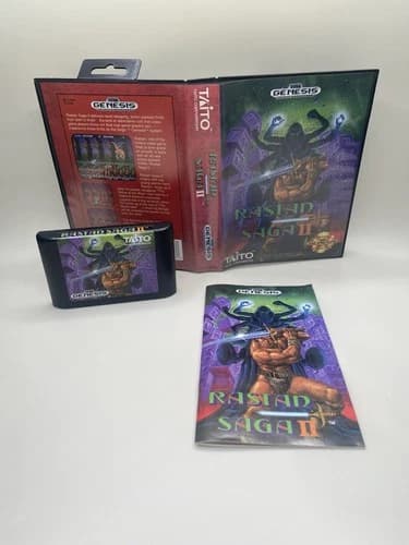 Rastan Saga II - Sega Genesis - Authentic Game, Box And Manual.