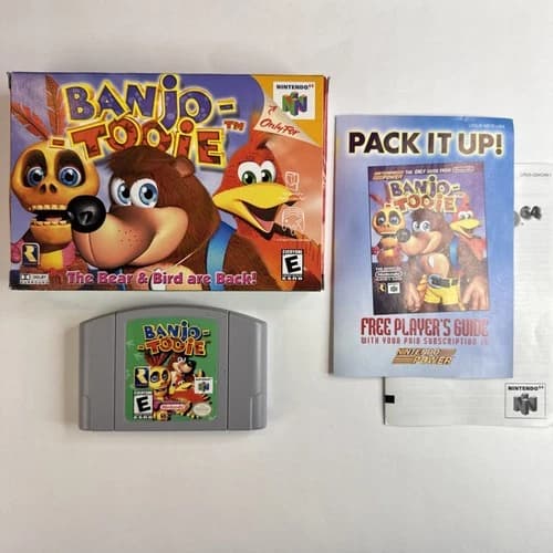 Nice! Banjo Tooie (Nintendo 64 N64) in Box Near CIB Box Manual Tested Authentic