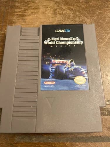 Nigel Mansell’s World Championship Racing Nintendo NES