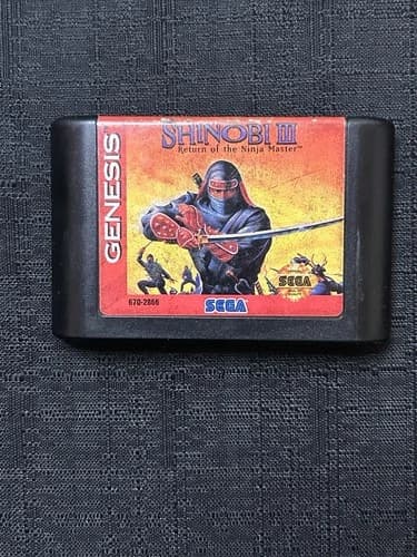 Shinobi III Sega Genesis Return of the Ninja Master Authentic Cart