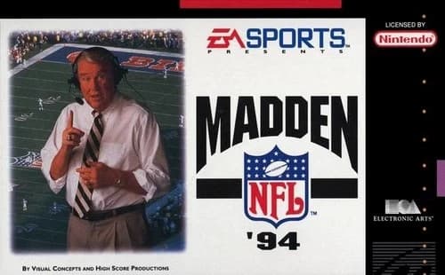 Madden NFL 94 - SNES Super Nintendo Game