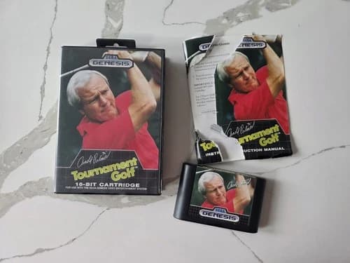Arnold Palmer Tournament Golf Sega Genesis Complete CIB