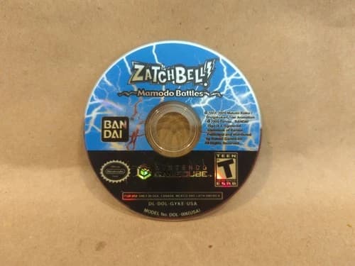 Zatch Bell Mamodo Battles Nintendo Gamecube DISC ONLY Tested & Working