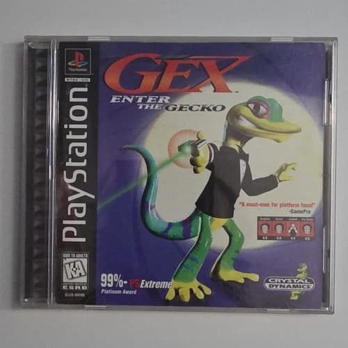 Gex: Enter the Gecko PlayStation 1 CIB Tested