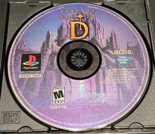 PlayStation 1 Game - Vampire Hunter D - Disc Only -TESTED AND WORKING