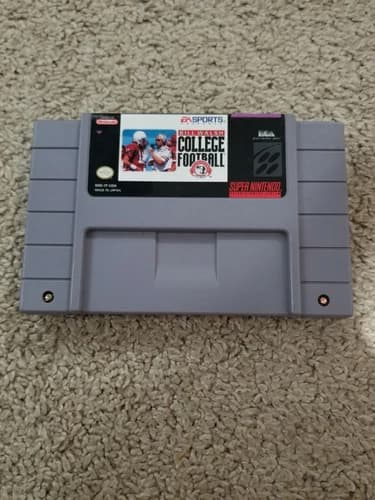 Nintendo SNES Game EA Sports Bill Walsh College Football