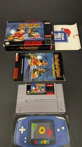 The Magical Quest starring Mickey Mouse (SNES/Super Nintendo) CIB COMPLETE