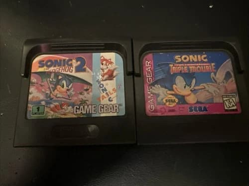 Game Gear Games Sonic The Hedgehog 2 And Triple Trouble