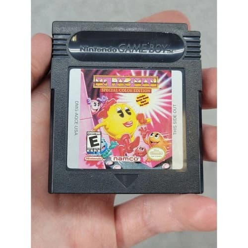 Ms Pac-Man Special Color Edition Nintendo Game Boy Color GBC Super Pac-Man 1999