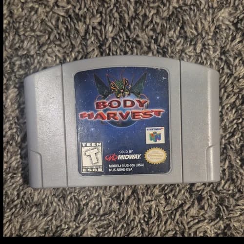 Midway Body Harvest Nintendo 64 N64 NTSC-U/C T-Teen Game Cartridge
