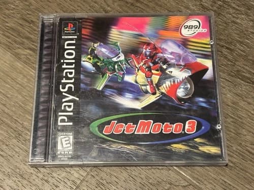 Jet Moto 3 Playstation 1 PS1 Complete CIB w/Reg Card Tested Authentic