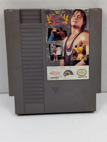 WWF King of the Ring NES Nintendo Authentic Original LJN 1993 Wrestling Game...