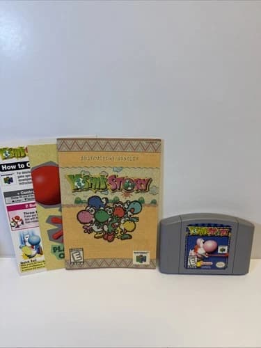 Yoshi's Story (Nintendo 64 N64, 1997) Authentic With Instruction Booklets