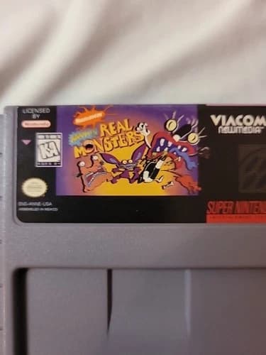 AAAHH Real Monsters (Super Nintendo Entertainment System, 1995) TESTED/WORKS