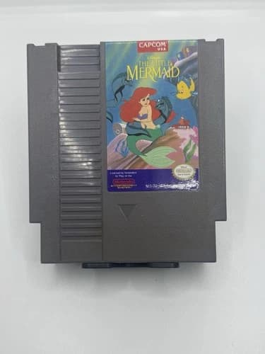 Disney's The Little Mermaid (Nintendo NES, 1991) Cartridge Only Tested Free Ship
