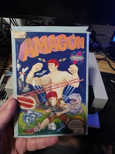 Amagon Boxed complete in box Nintendo NES game - CIB - See Pics